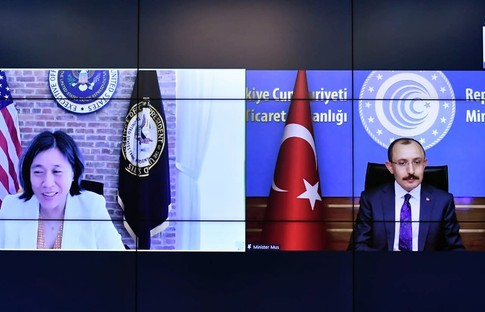 Ticaret Bakanı Muş, ABD Ticaret Temsilcisi Tai ile görüştü