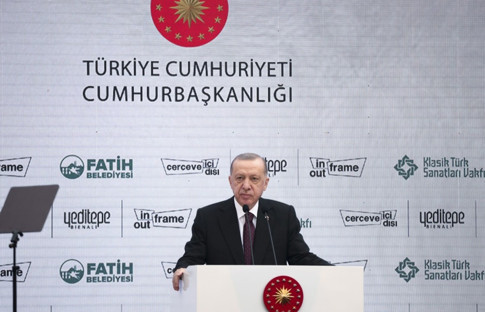 Erdoğan: Kültür sanat birikimimize sahip çıkıp daha ileriye taşıyacağız