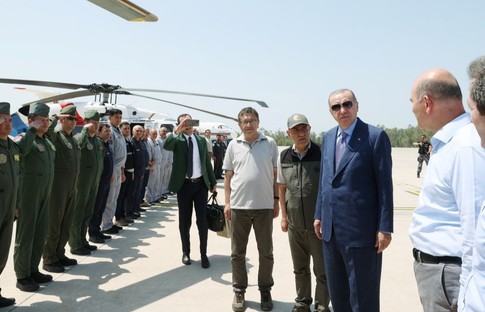 Erdoğan, Marmaris'teki orman yangınıyla ilgili bilgi aldı