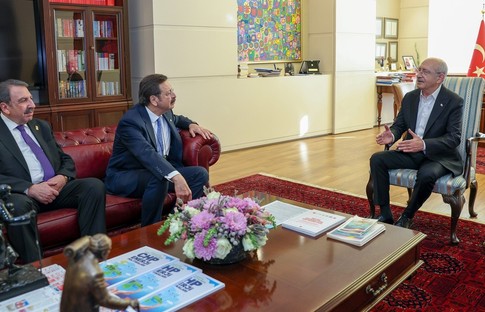 Kılıçdaroğlu, TOBB Başkanı Hisarcıklıoğlu'nu kabul etti