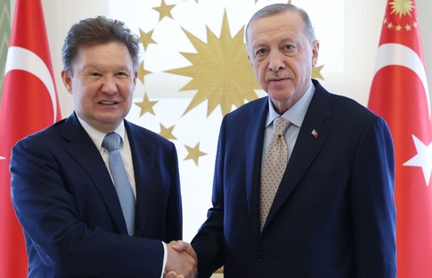 Cumhurbaşkanı Erdoğan, Gazprom Başkanı Miller'ı kabul etti