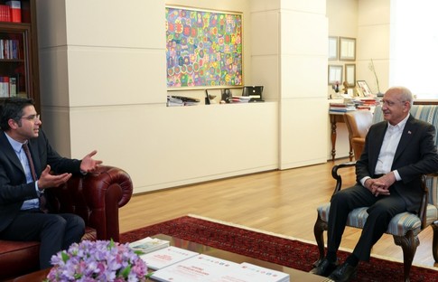 Kılıçdaroğlu, TÜRMOB Genel Başkanı Kartaloğlu ile görüştü