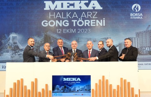 Borsa İstanbul'da gong Meka Beton için çaldı