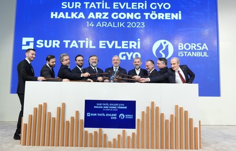 Borsa İstanbul’da gong, Sur Tatil Evleri GYO için çaldı