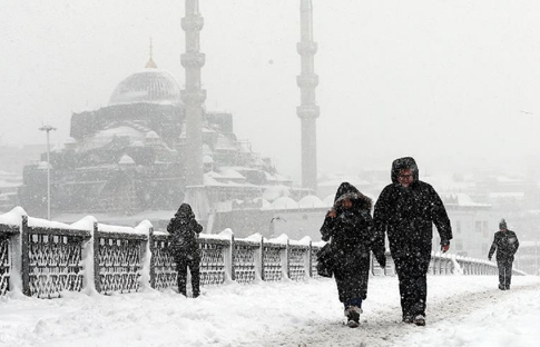 İstanbul'a kar kutup soğuklarıyla beraber geliyor