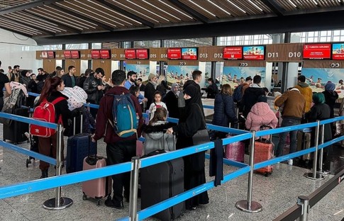 İstanbul Havalimanı'nda yarıyıl tatili yoğunluğu yaşanıyor