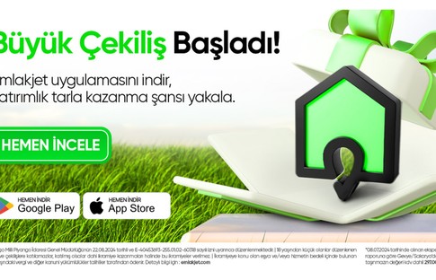 Emlakjet’ten mobil uygulama kullanıcılarına özel çekilişle Sakarya’da yatırımlık tarla!