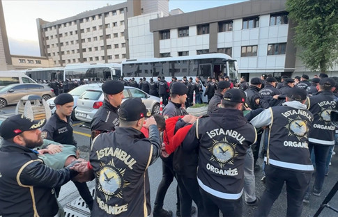 Kuyu-36 operasyonunda yakalanan 157 zanlı adliyeye sevk edildi
