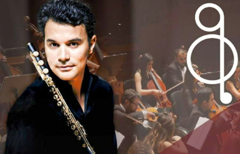 Olten Filarmoni Orkestrası sahnesinde dünyaca ünlü bir flütçü