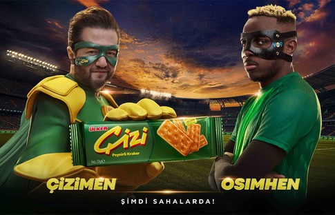 Osimhen, Çizi'nin reklamı için kamera karşısına geçti