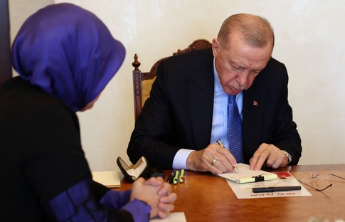 Cumhurbaşkanı Erdoğan'dan Gazze için kurban bağışı