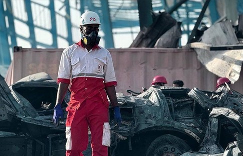 Basra Körfezi kıyısındaki liman patlamasında can kaybı 70'e yükseldi