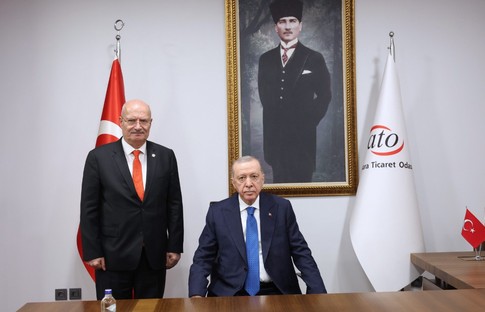 Cumhurbaşkanı Erdoğan'dan ATO'ya ziyaret