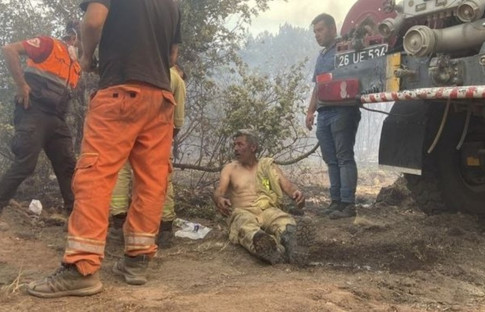 Eskişehir'deki yangında mahsur kalan ormancının görüntüleri yürek burktu: Yanıyorum, kurtarın beni