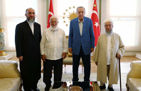 İsmailağa Cemaati'nden Cumhurbaşkanı Erdoğan'a ziyaret