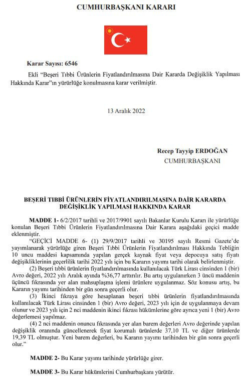 İlaç fiyatlarına zam - Resim : 1