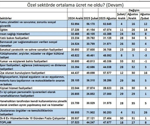 Özel sektörde maaş artışı asgari ücretin altında kaldı - Resim : 5