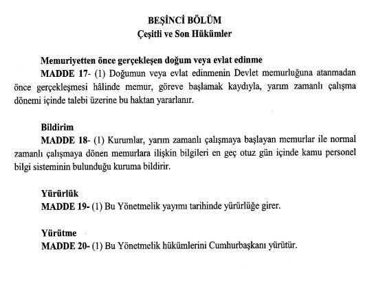 Resmi Gazete'de yayımlandı: İşte memurlara doğum izni düzenlemesinin detayları... - Resim : 6