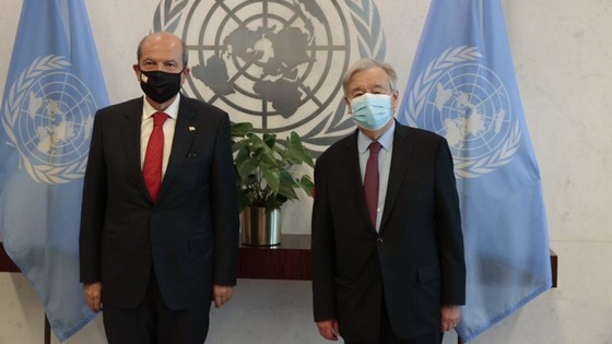 BM Genel Sekreteri Guterres, KKTC Cumhurbaşkanı Tatar ile görüştü