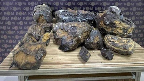 10 milyon TL değerinde 'balina kusmuğu' ele geçirildi
