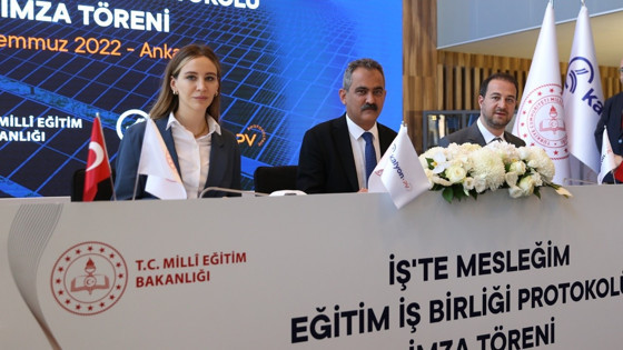 Kalyon PV ile MEB arasında ‘İşte Mesleki Eğitim’ protokolü
