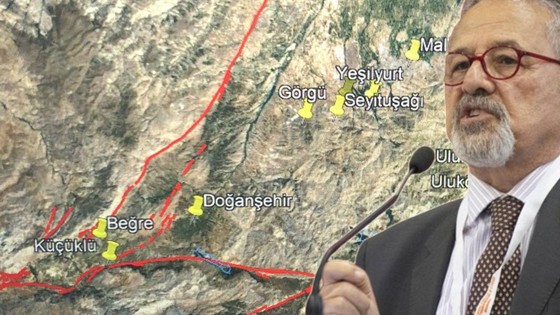 Naci Görür haritayı paylaştı, bölgeyi işaret etti: Aktif fay uyarısı