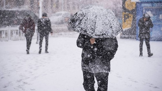 Bir ilde eğitime olumsuz hava engeli