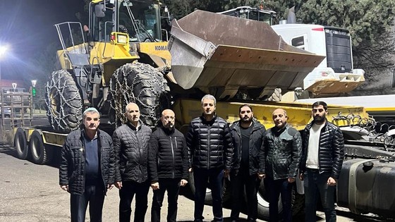 Bingöl'den Erzincan'a araç ve personel desteği