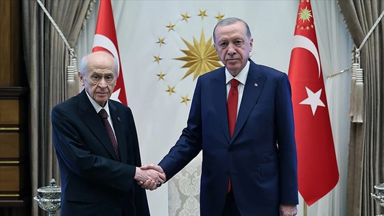 Cumhurbaşkanı Erdoğan, MHP lideri Bahçeli ile görüştü