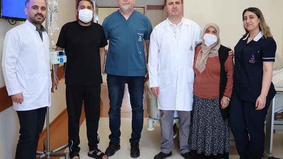 SANKO Üniversitesi Hastanesi'nde anneden oğluna ikinci hayat