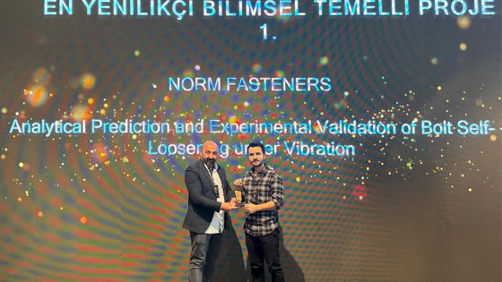 Norm Fasteners, En Yenilikçi Bilimsel Temelli Proje Ödülü aldı
