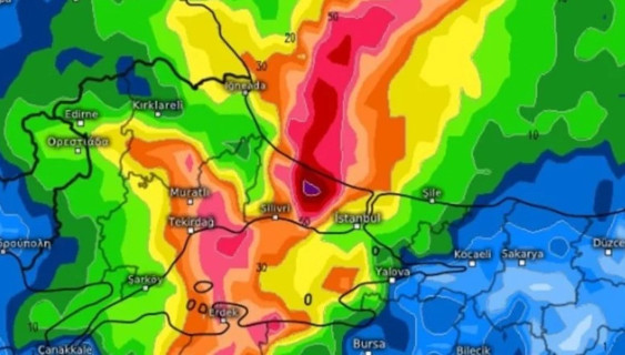 İstanbul’a kuvvetli sağanak geliyor! Tarih verildi: 4 saatte 80 mm yağış bekleniyor - Resim : 1