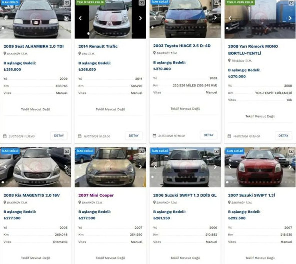 Bakanlıktan ekspertiz raporlu araçlar satışta: başlangıç fiyatı 60 bin tl - Resim : 1