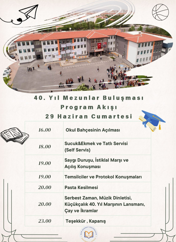 Nuh Mehmet Küçükçalık Anadolu Lisesi 40 yaşında... - Resim : 1