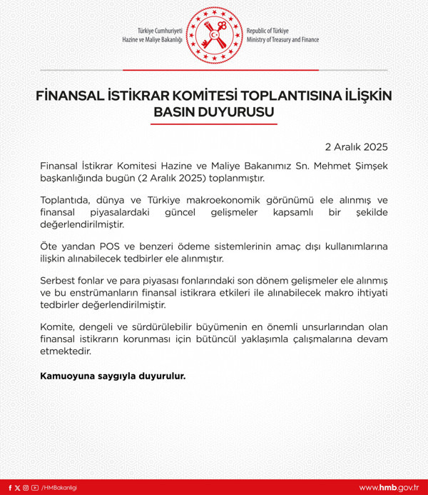 Finansal İstikrar Komitesi'nden fonlar çıktı! - Resim : 1