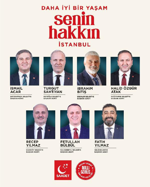 Saadet Partisi'nin İstanbul’un ilçe adayları belli oldu - Resim : 1