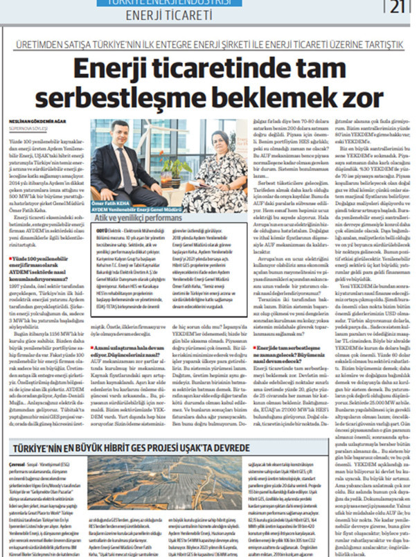 Enerji ticaretinde tam serbestleşme beklemek zor - Resim : 2