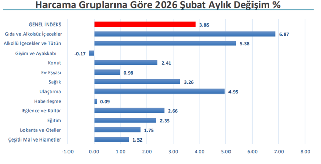 İstanbul'un şubat enflasyonu açıklandı - Resim : 1