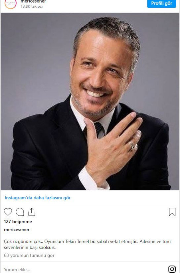 Sanat dünyası şokta... Sete gitmek için hazırlanıyordu: Oyuncu Tekin Temel hayatını kaybetti - Resim : 1