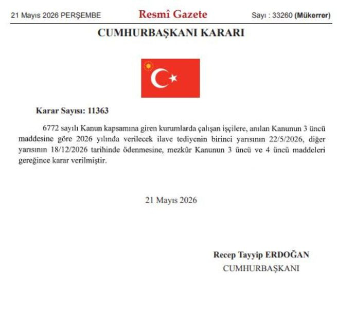Kamu çalışanları için ikramiye ödeme tarihleri belli oldu - Resim : 1