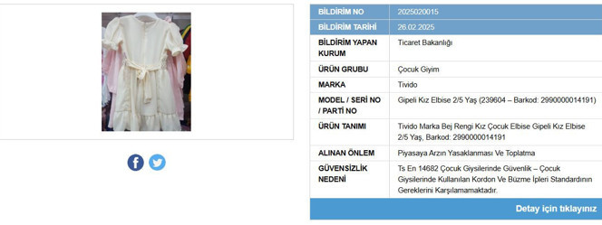 Ebeveynler dikkat! Ticaret Bakanlığı bu giyim ürünlerinin satışını yasakladı - Resim : 2