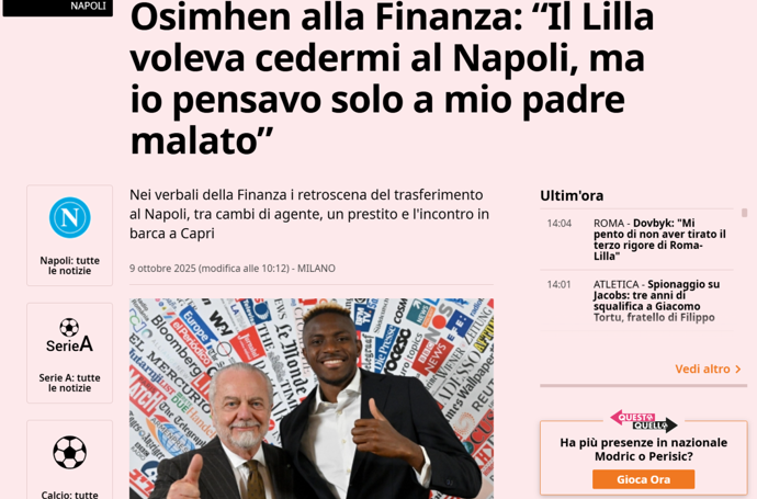 Victor Osimhen mali polise ifade verdi! Transferi soruldu - Resim : 1