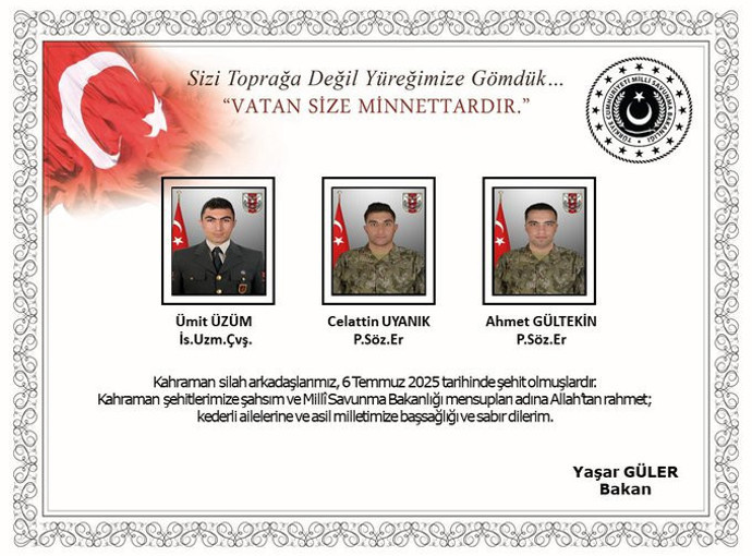 SON DAKİKA... Metan gazından zehirlenen 4 asker daha şehit oldu: Şehit sayısı 12'ye yükseldi - Resim : 1