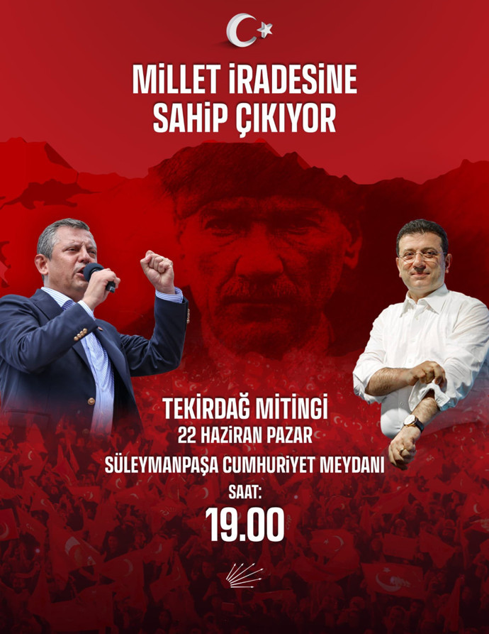 CHP mitinginin yeni adresi Tekirdağ - Resim : 1