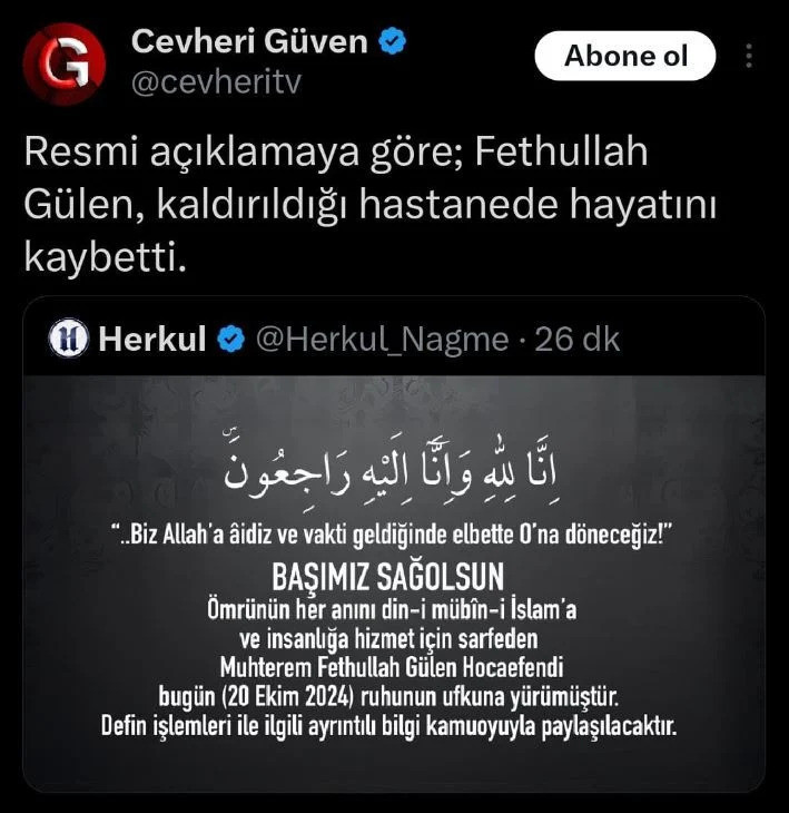 FETÖ elebaşı Fethullah Gülen öldü - Resim : 2