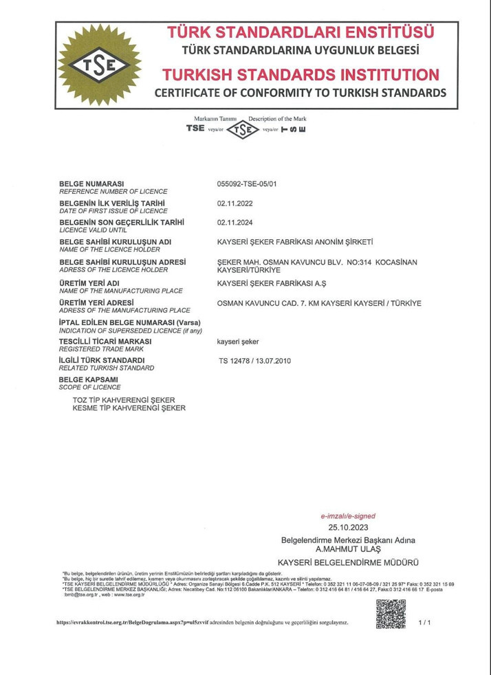 Kayseri Şeker, Türkiye’nin TSE  onaylı ilk kahverengi şekerini üretiyor - Resim : 2