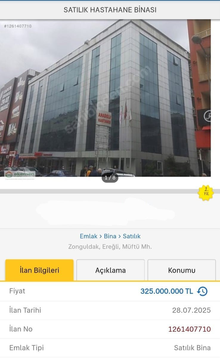 Yılların hastanesi ilanla satışa çıkarıldı - Resim : 1