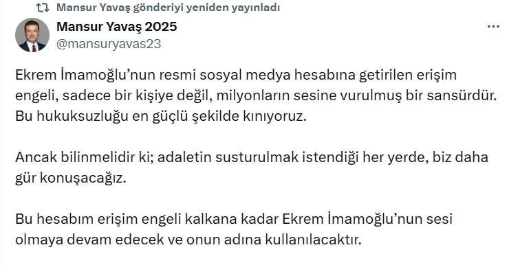 Mansur Yavaş’tan Ekrem İmamoğlu’na destek: Kampanya hesabını İmamoğlu'nun kullanımına açtı - Resim : 2