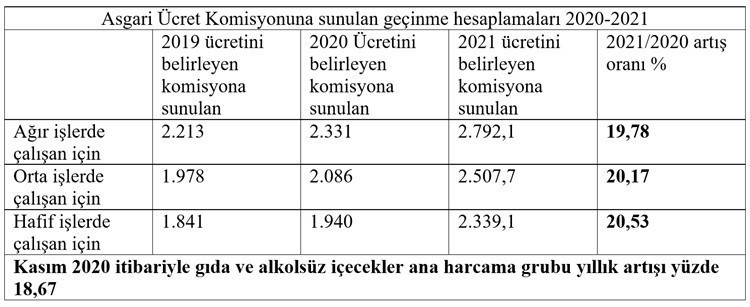 TÜİK, asgari geçim tutarlarını açıkladı - Resim : 1