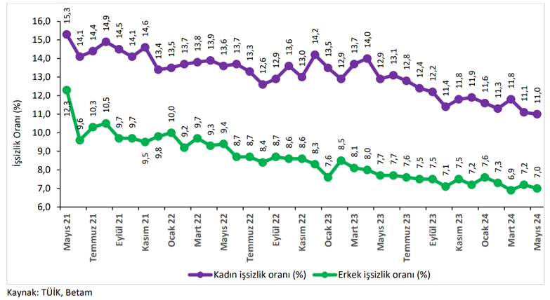 Kadın işsizliği sürüyor: İşsizlik düştü, cinsiyet farkı arttı - Resim : 3